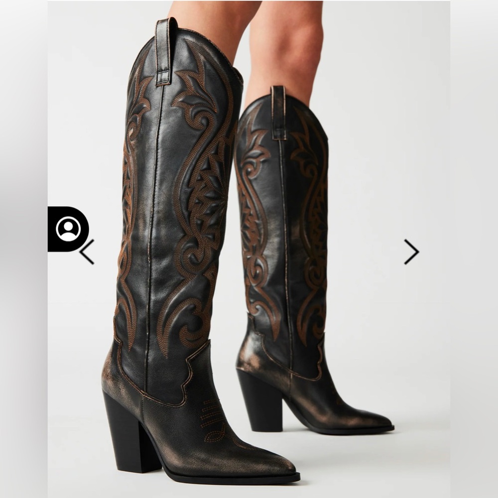 Steve Madden Lasso brown distressed boot
